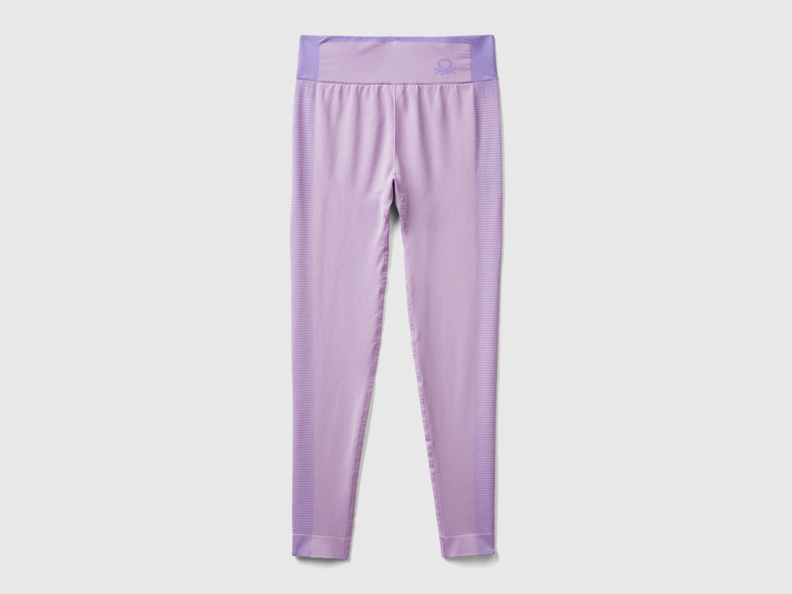 Leggings lunghi sportivi senza cuciture da donna lilla | Benetton Outlet