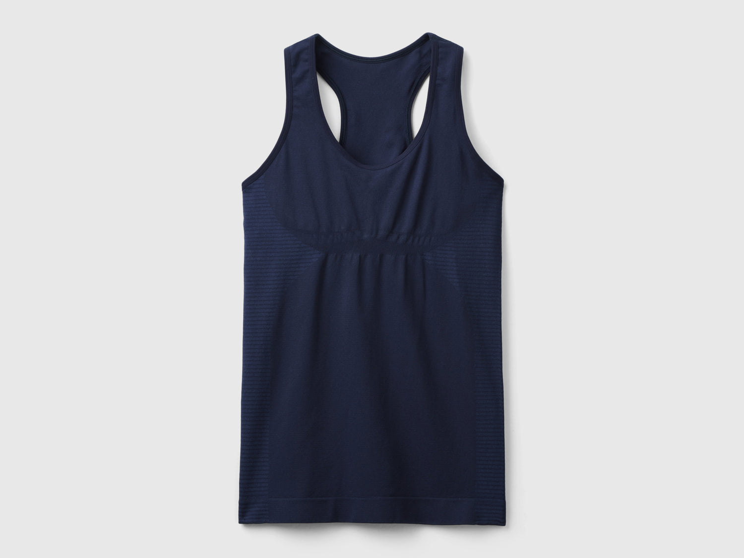 Canotta sportiva senza cuciture da donna blu scuro | Benetton Outlet