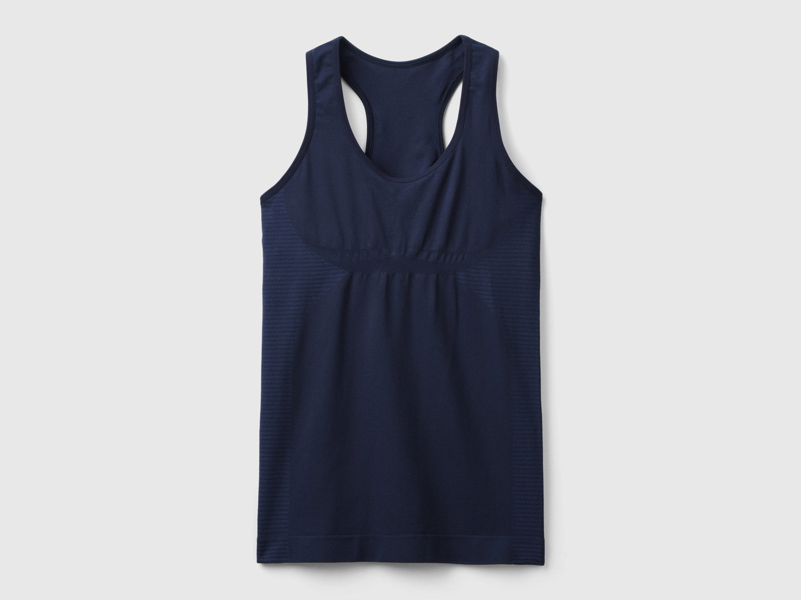 Canotta sportiva senza cuciture da donna blu scuro | Benetton Outlet