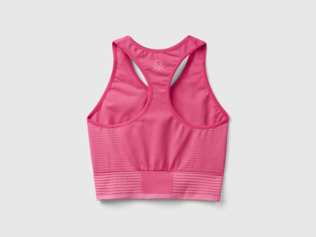 Top crop sportivo senza cuciture