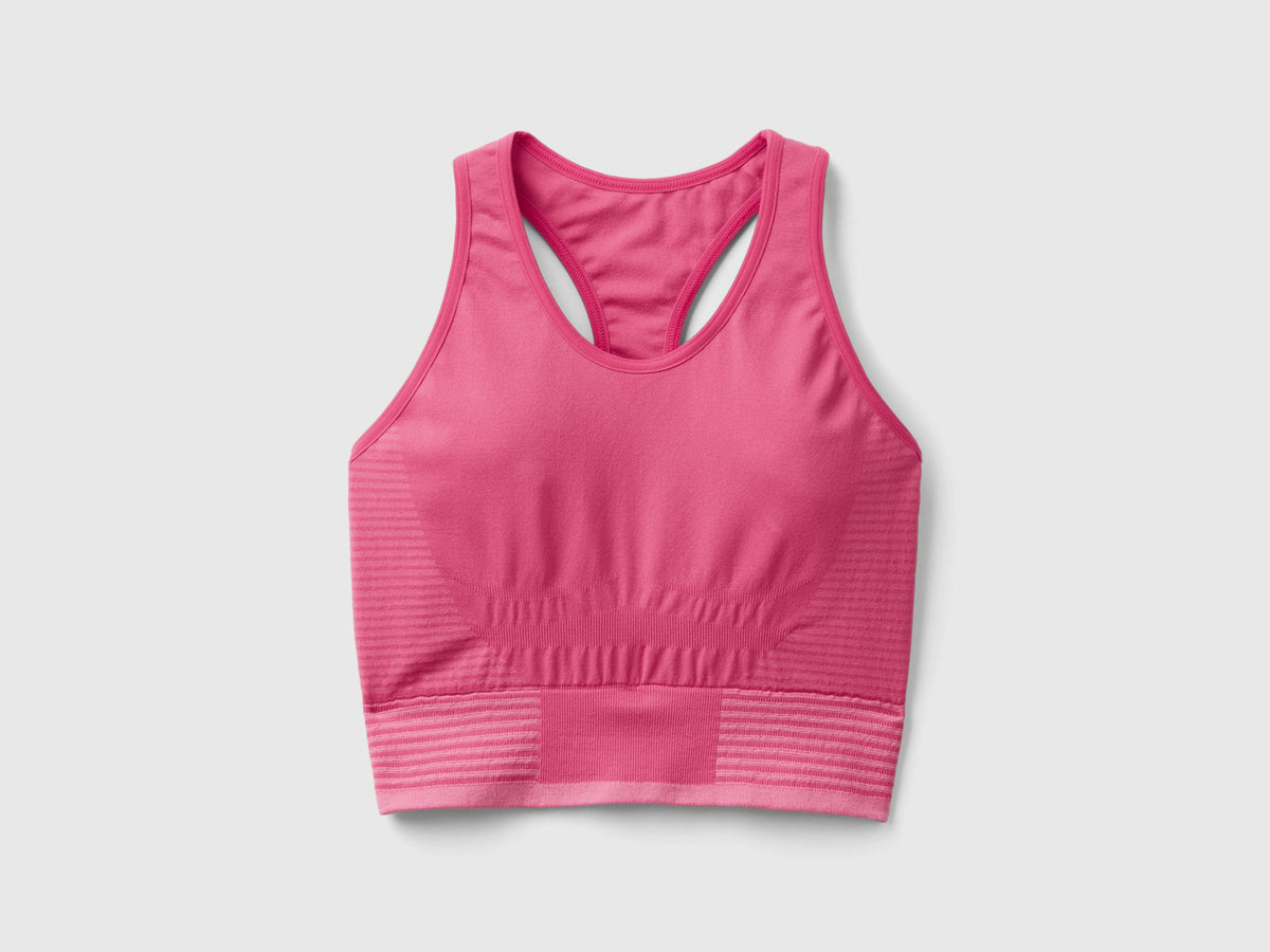 Top crop sportivo senza cuciture