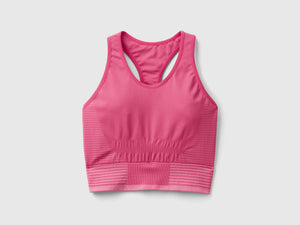 Top crop sportivo senza cuciture