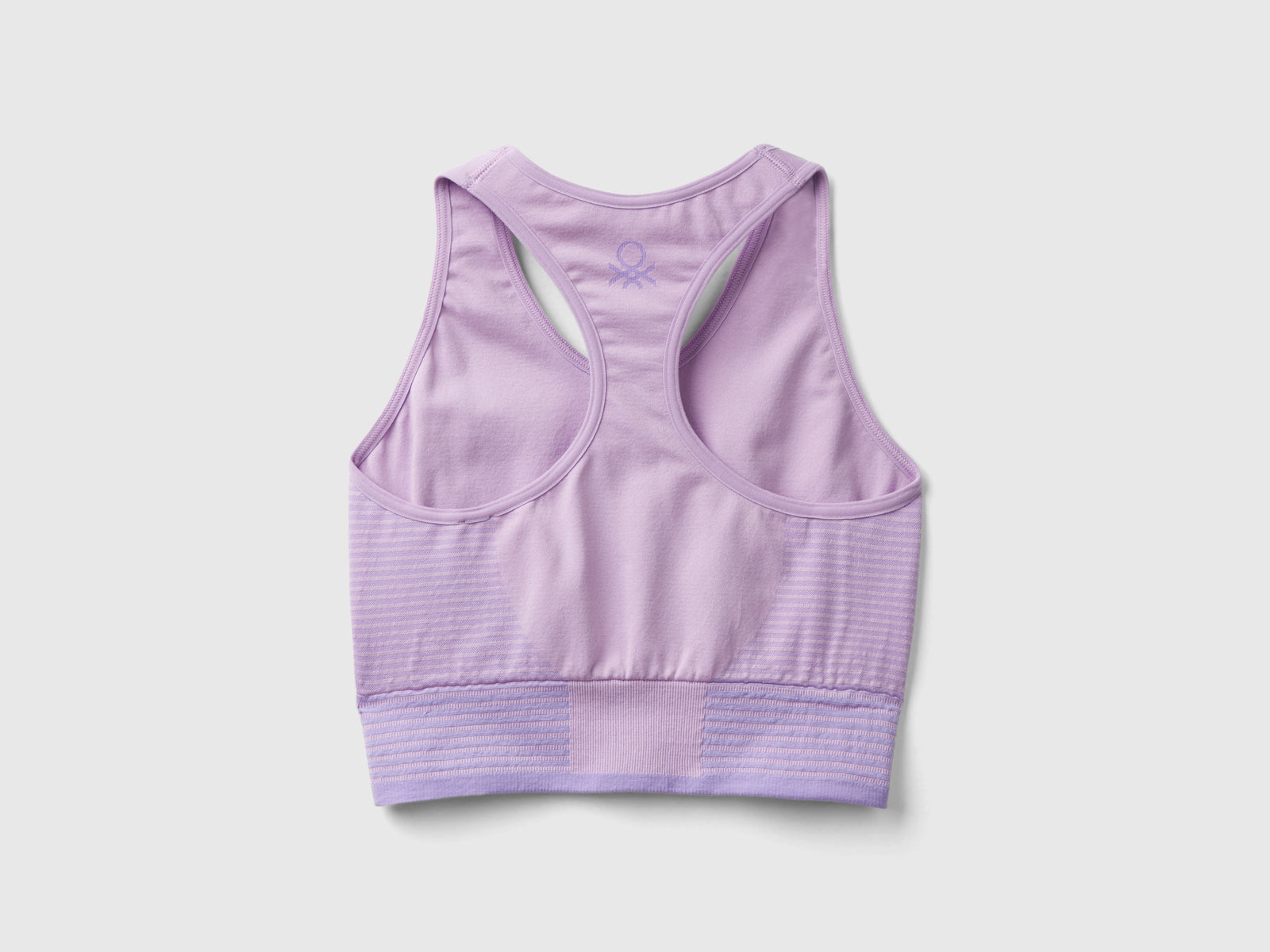 Top crop sportivo senza cuciture da donna lilla 2 | Benetton Outlet