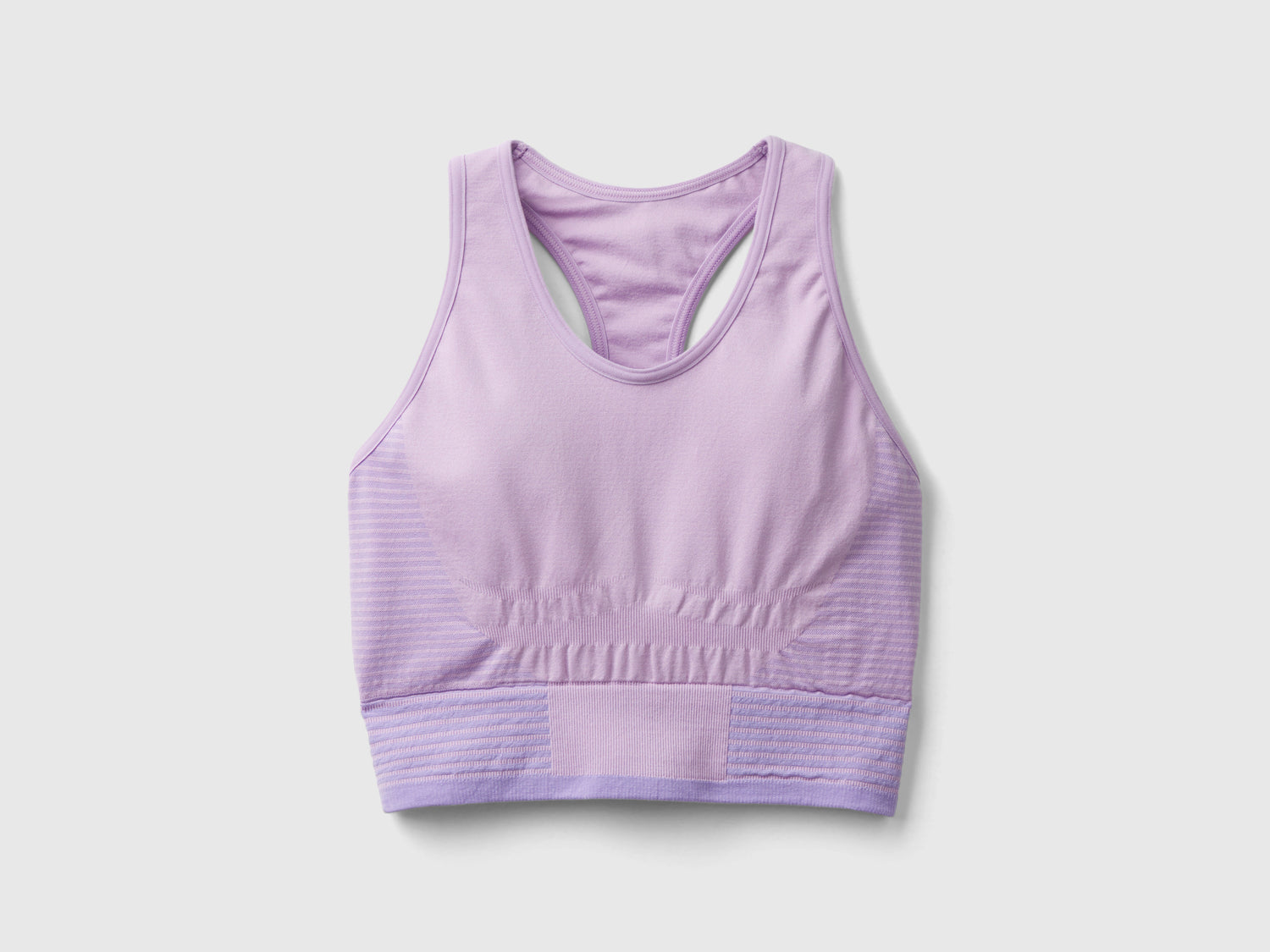 Top crop sportivo senza cuciture da donna lilla | Benetton Outlet