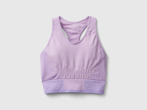 Top crop sportivo senza cuciture