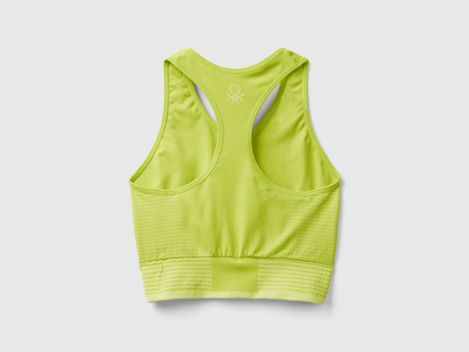 Top crop sportivo senza cuciture da donna lime 2 | Benetton Outlet