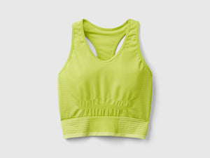Top crop sportivo senza cuciture