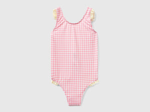 Costume intero vichy con balze