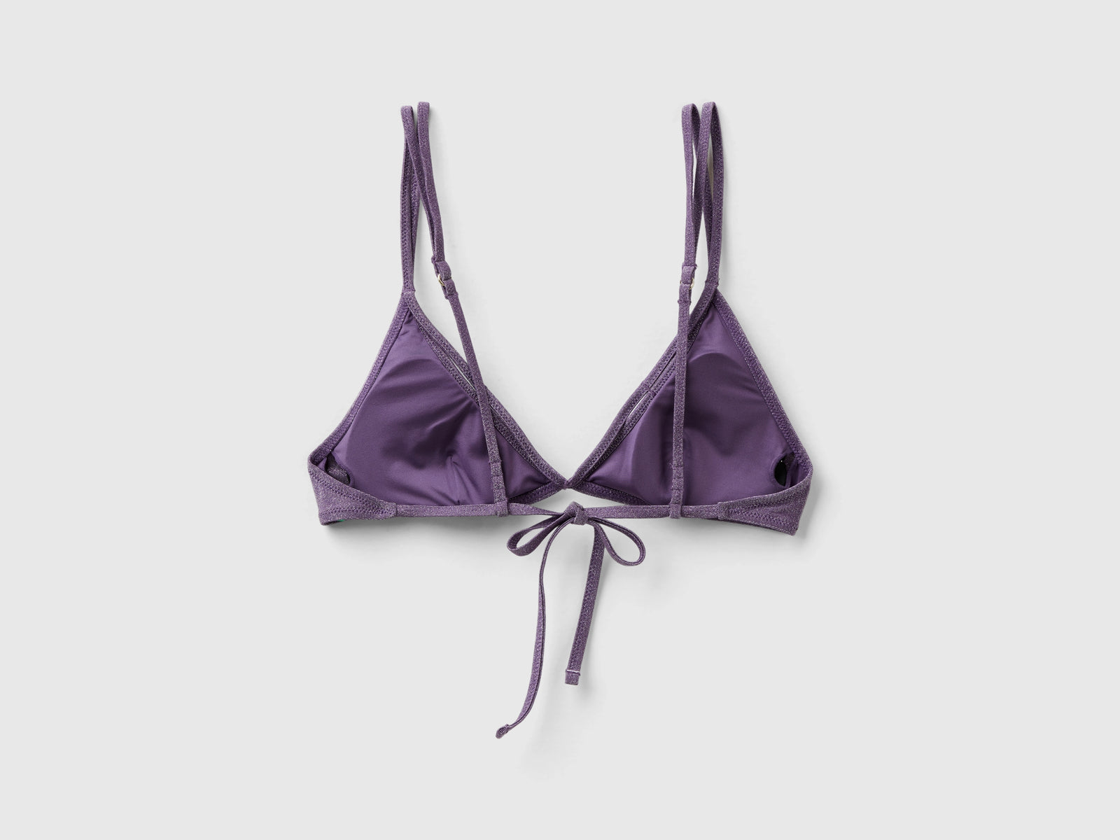 Triangolo mare con lurex da donna lavanda 2 | Benetton Outlet