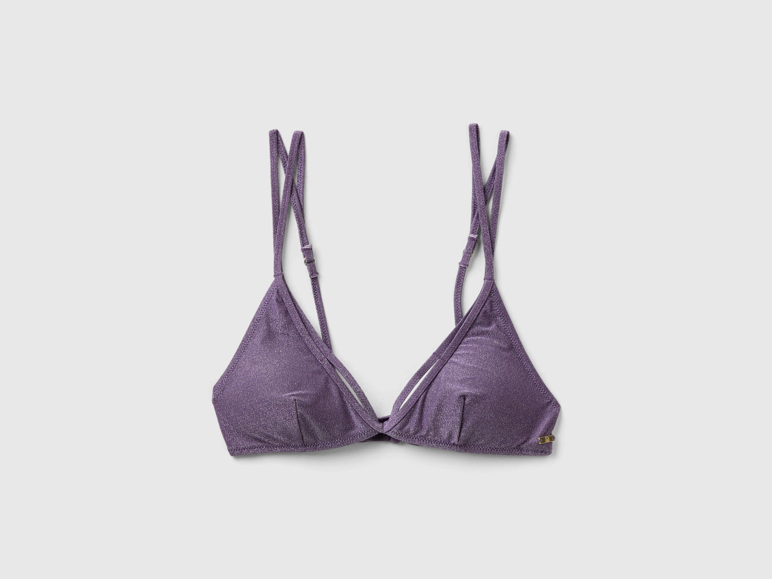 Triangolo mare con lurex da donna lavanda | Benetton Outlet