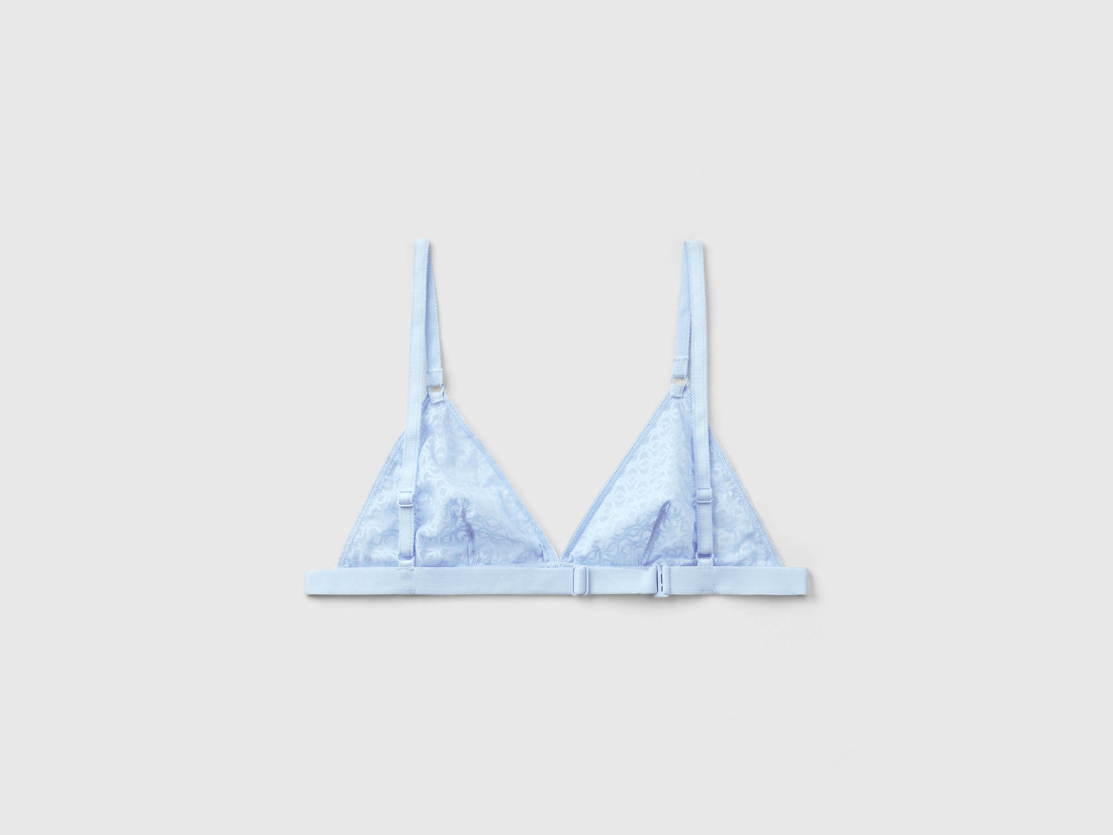 Reggiseno a triangolo Monogram da donna celeste 2 | Benetton Outlet