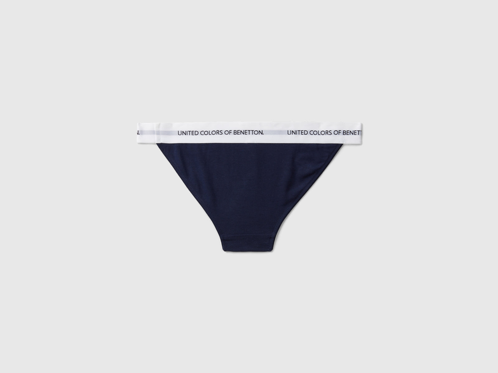 Slip fianco basso in cotone bio da donna blu scuro 2 | Benetton Outlet