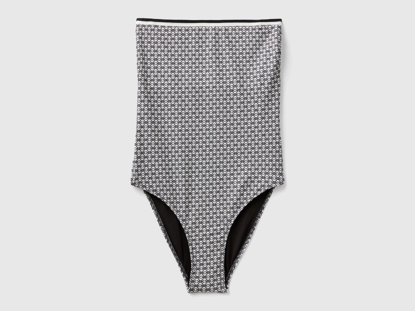 Costume intero Monogram da donna nero | Benetton Outlet