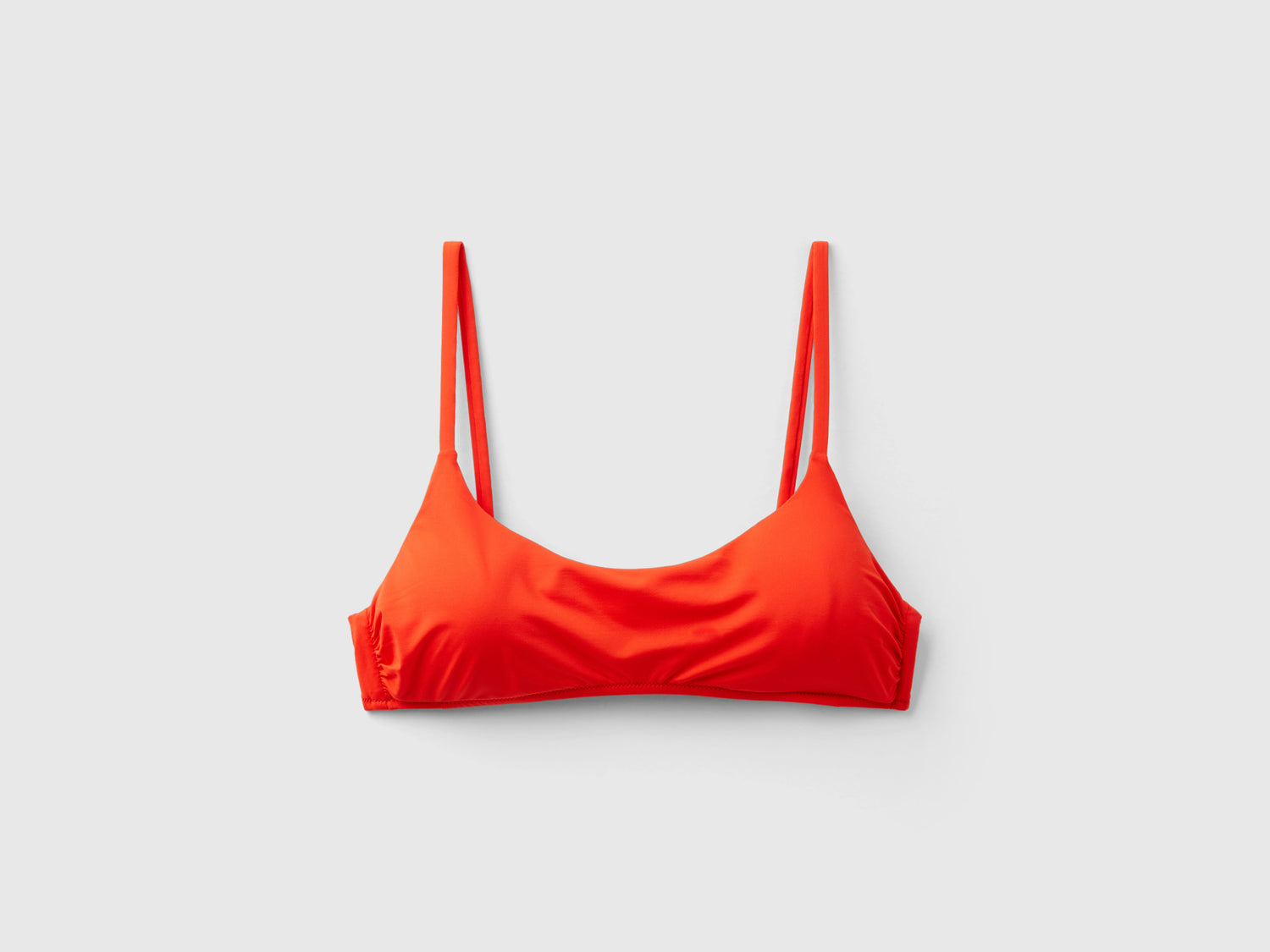 Brassiere costume in ECONYL® da donna rosso corallo | Benetton Outlet