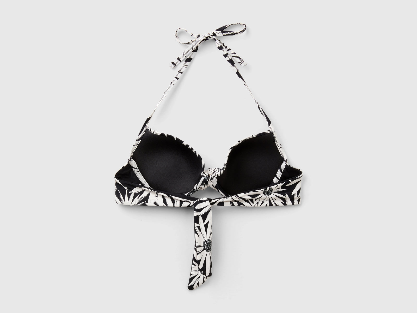 Push up mare a fiori da donna nero 2 | Benetton Outlet