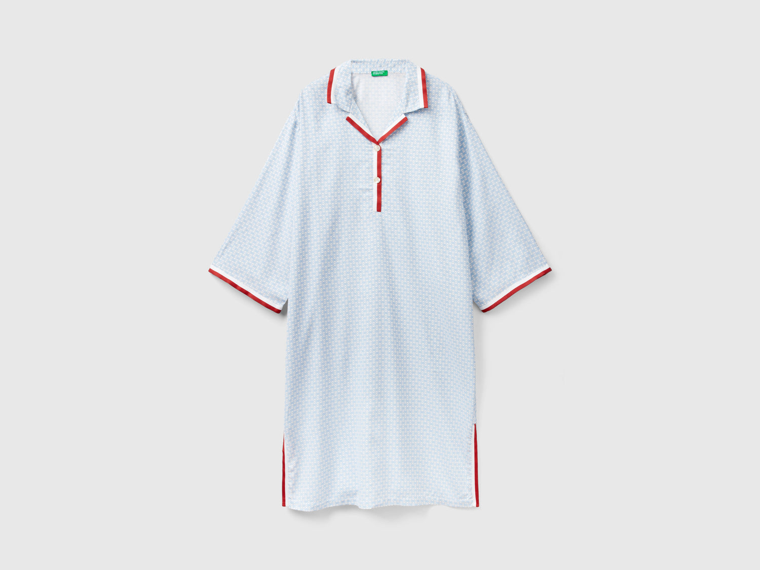 Camisón con monograma da donna celeste | Benetton Outlet