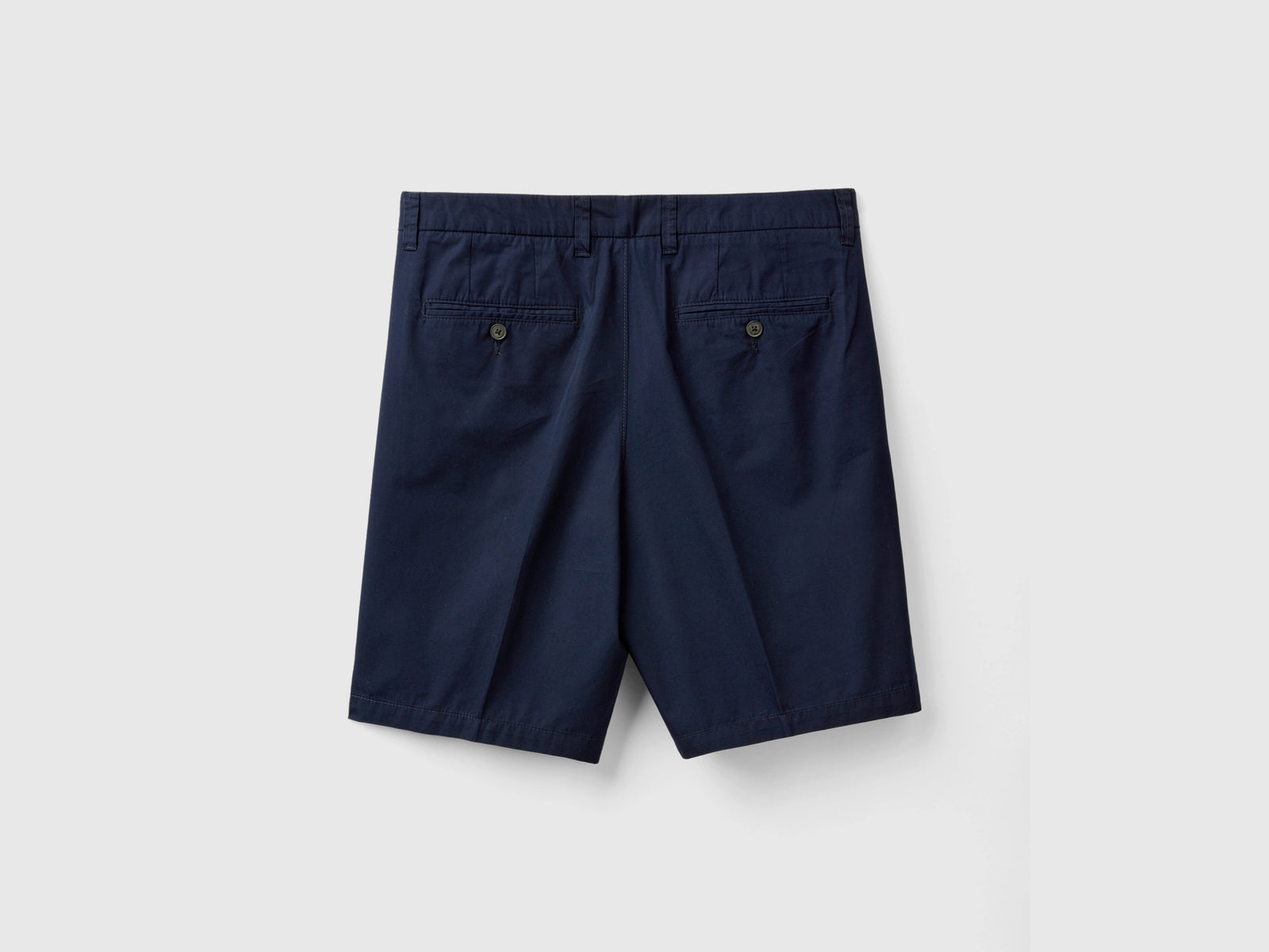 Bermuda chino in tela da uomo blu scuro 2 | Benetton Outlet
