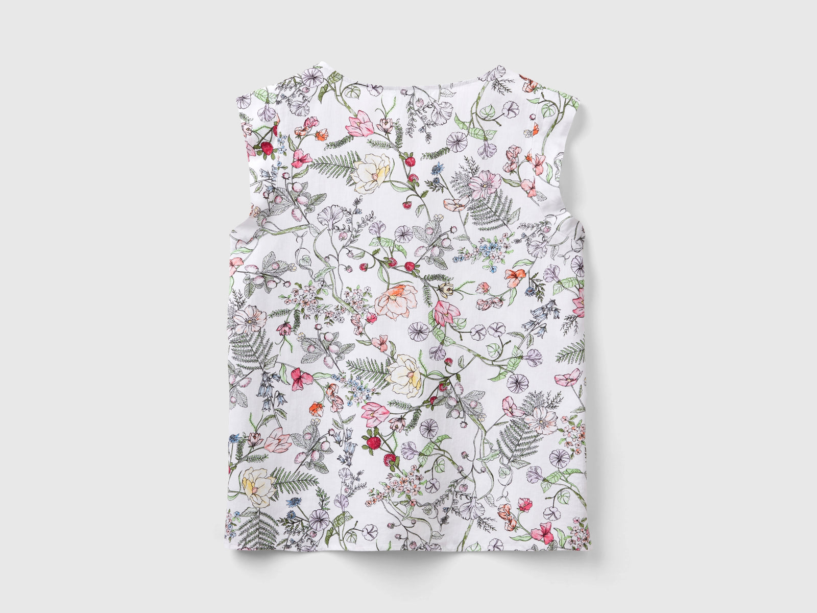 Blusa fantasia in misto viscosa sostenibile da donna multi-color 2 | Benetton Outlet