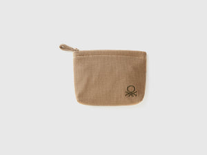 Beauty case in cotone a nido d'ape