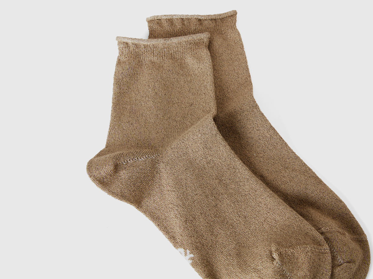 Calzini corti con lurex
