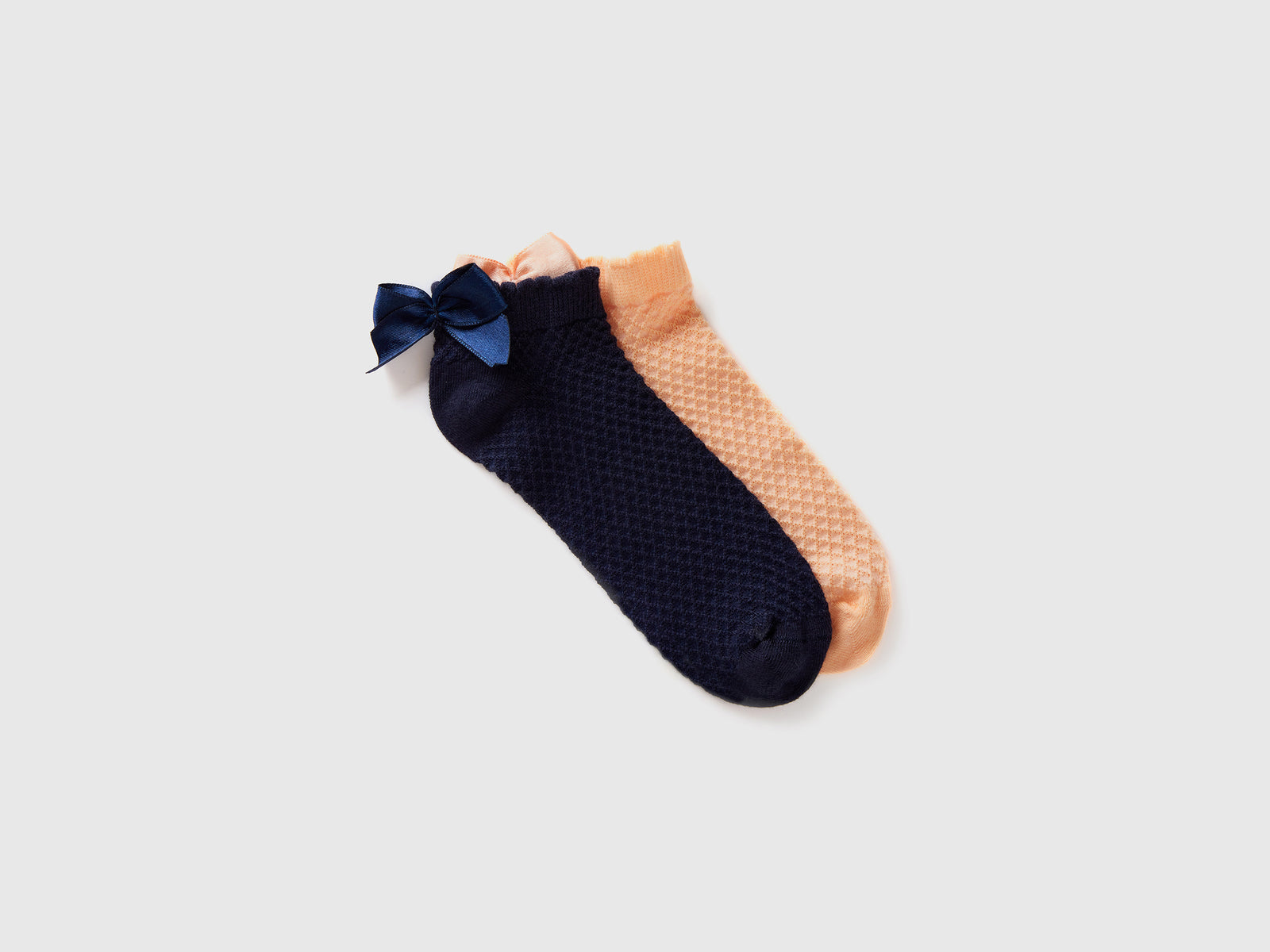 Calzini corti con fiocchetto da bambina multi-color | Benetton Outlet