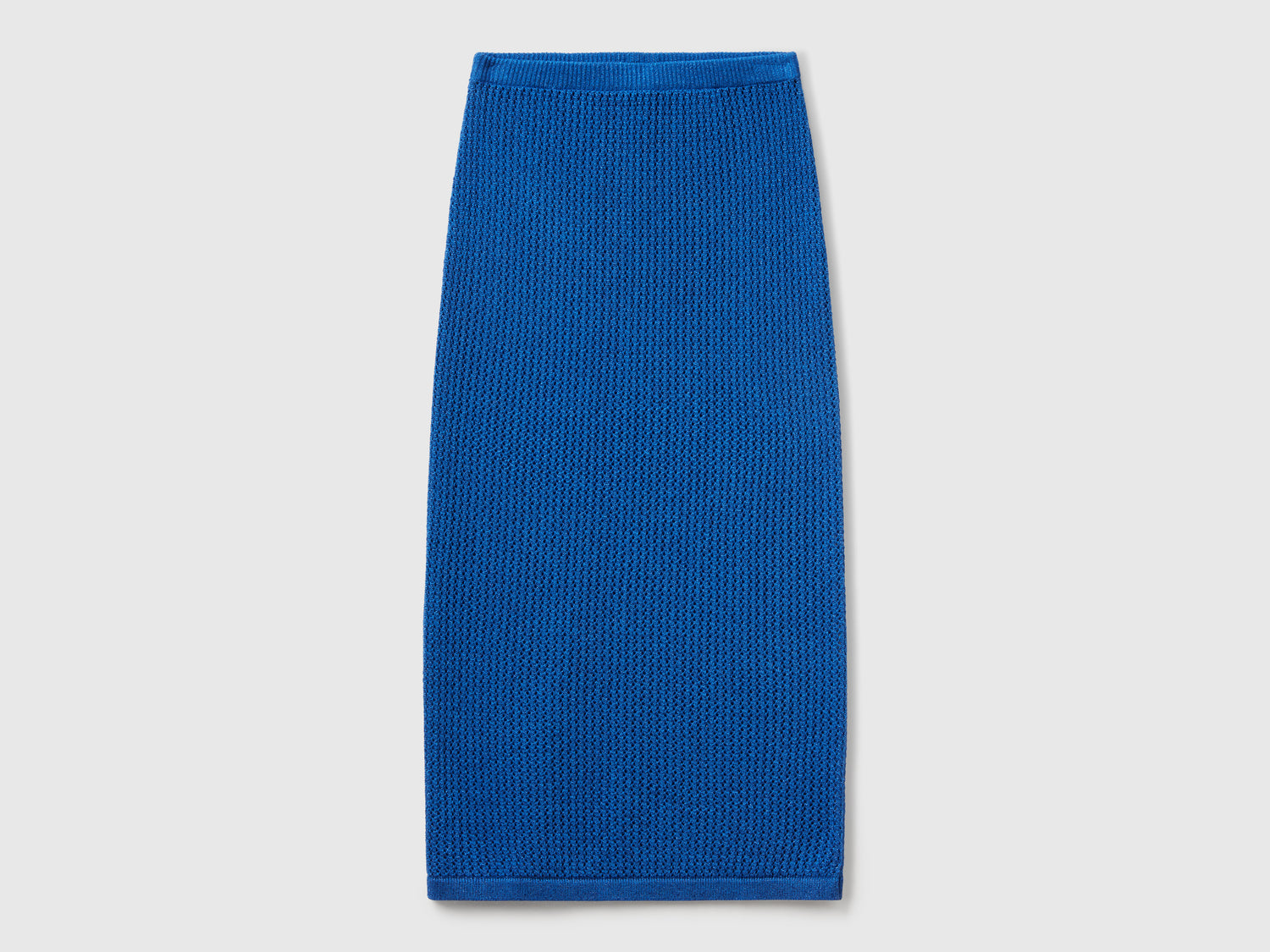 Gonna in maglia tricot da donna blu | Benetton Outlet