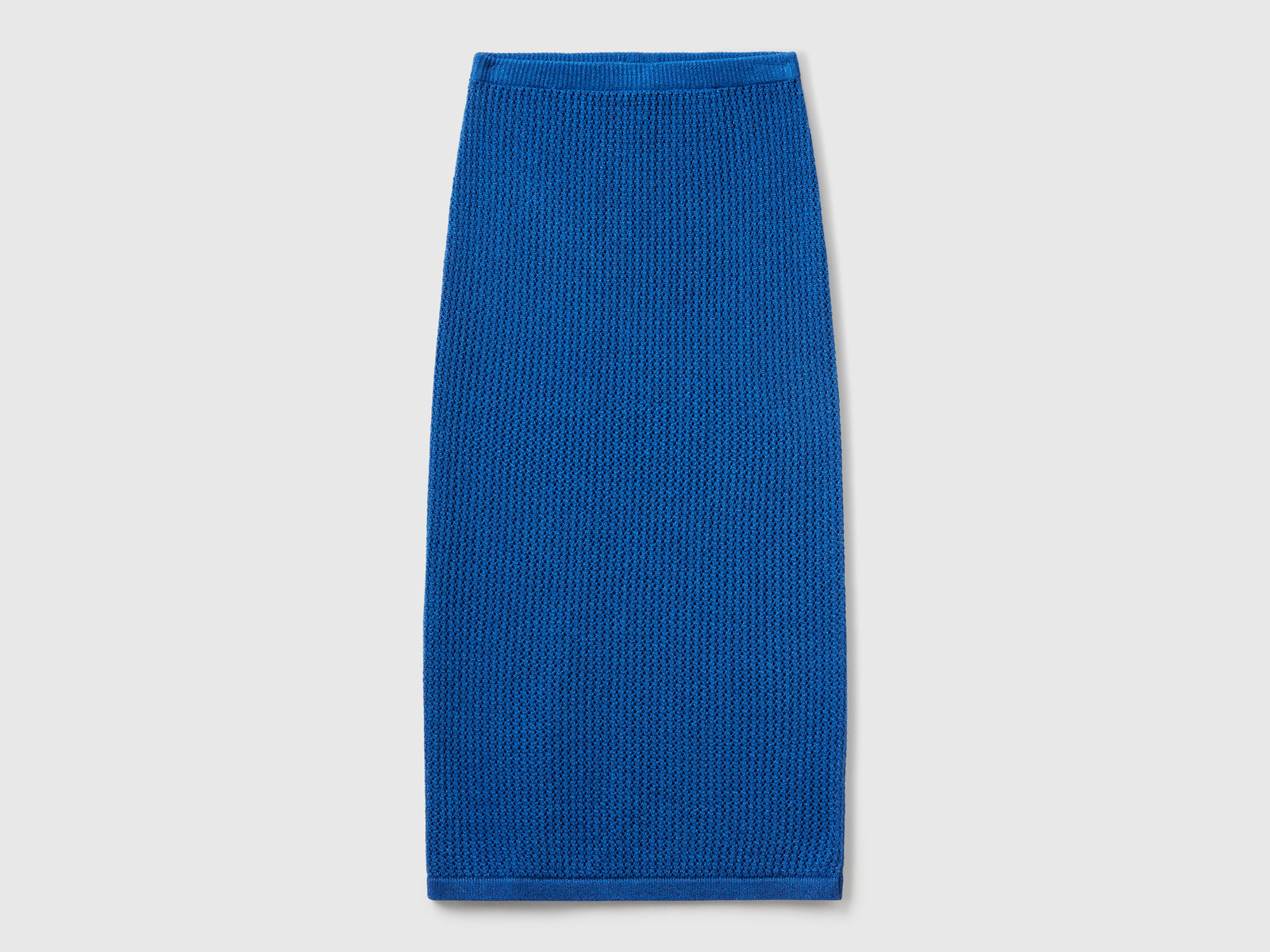 Gonna in maglia tricot da donna blu | Benetton Outlet