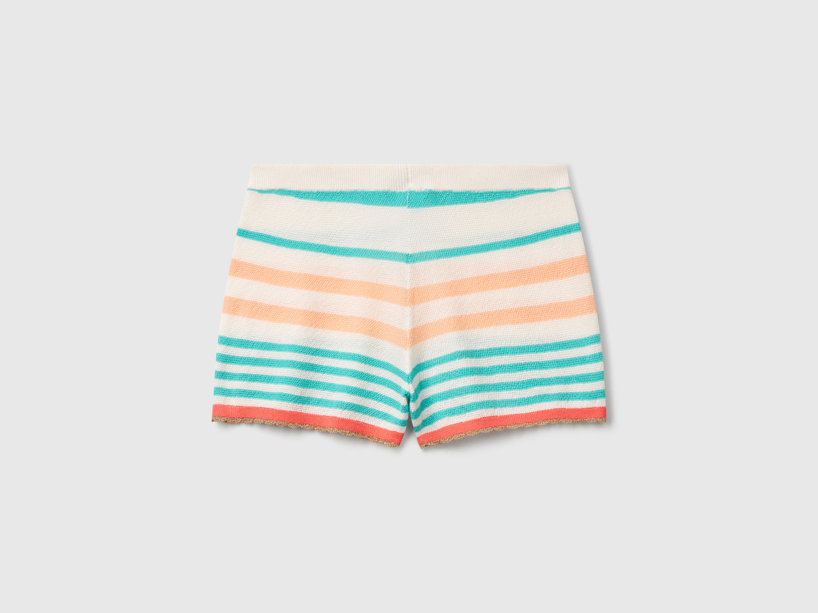 Striped knit shorts da donna multi-color 2 | Benetton Outlet
