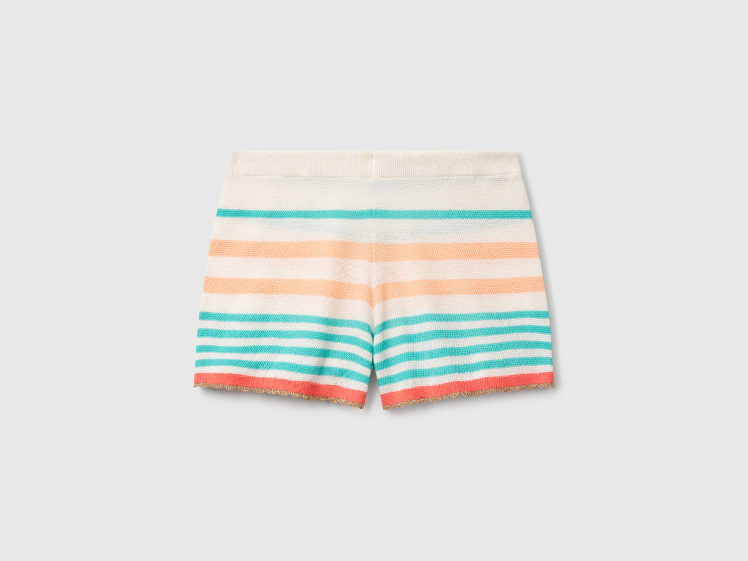 Striped knit shorts da donna multi-color | Benetton Outlet