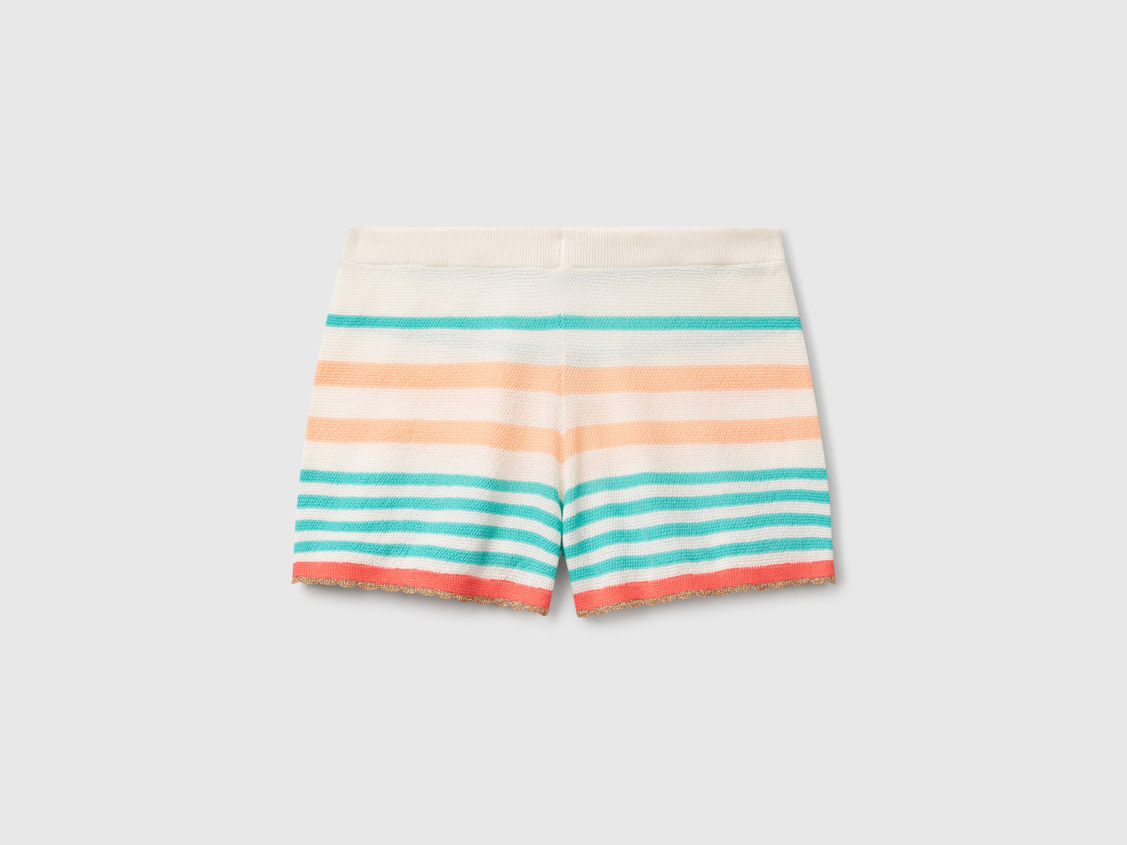 Striped knit shorts da donna multi-color | Benetton Outlet