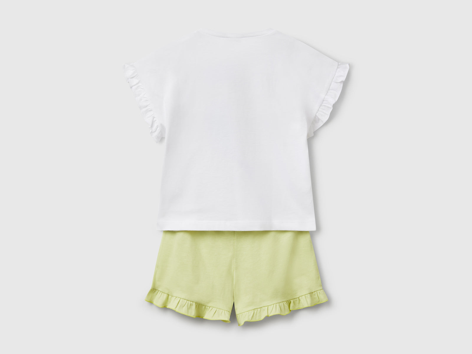 Pigiama con stampa e rouches da bambina multi-color 2 | Benetton Outlet