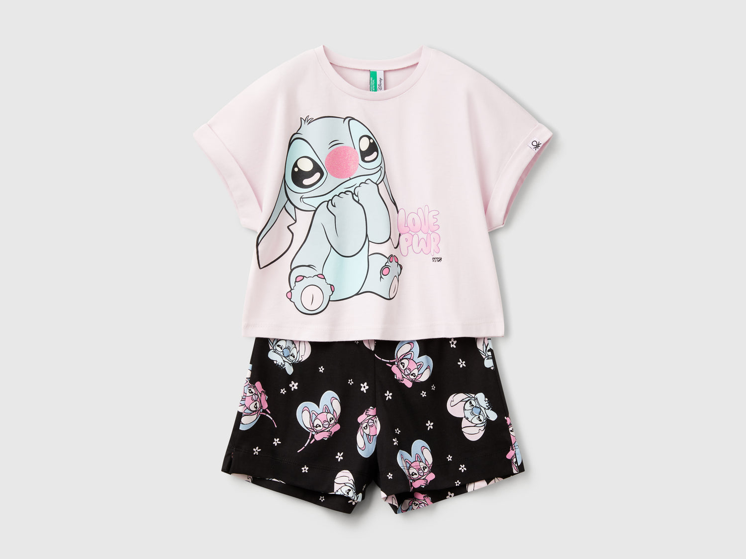 Pigiama corto Lilo & Stitch ©Disney da bambina lilla | Benetton Outlet