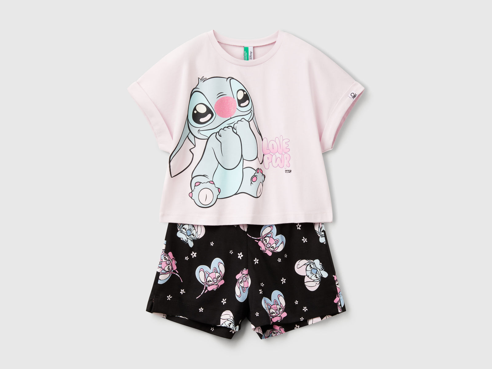 Pigiama corto Lilo & Stitch ©Disney da bambina lilla | Benetton Outlet
