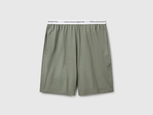 Shorts con elastico logato