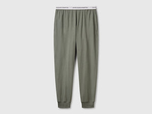 Pantaloni con elastico logato