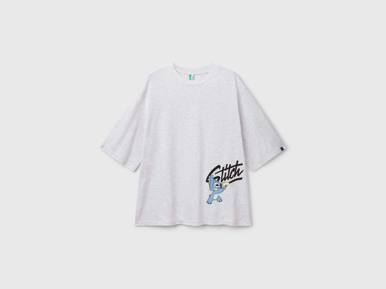 T-shirt Lilo & Stitch ©Disney in puro cotone da uomo grigio chiaro | Benetton Outlet