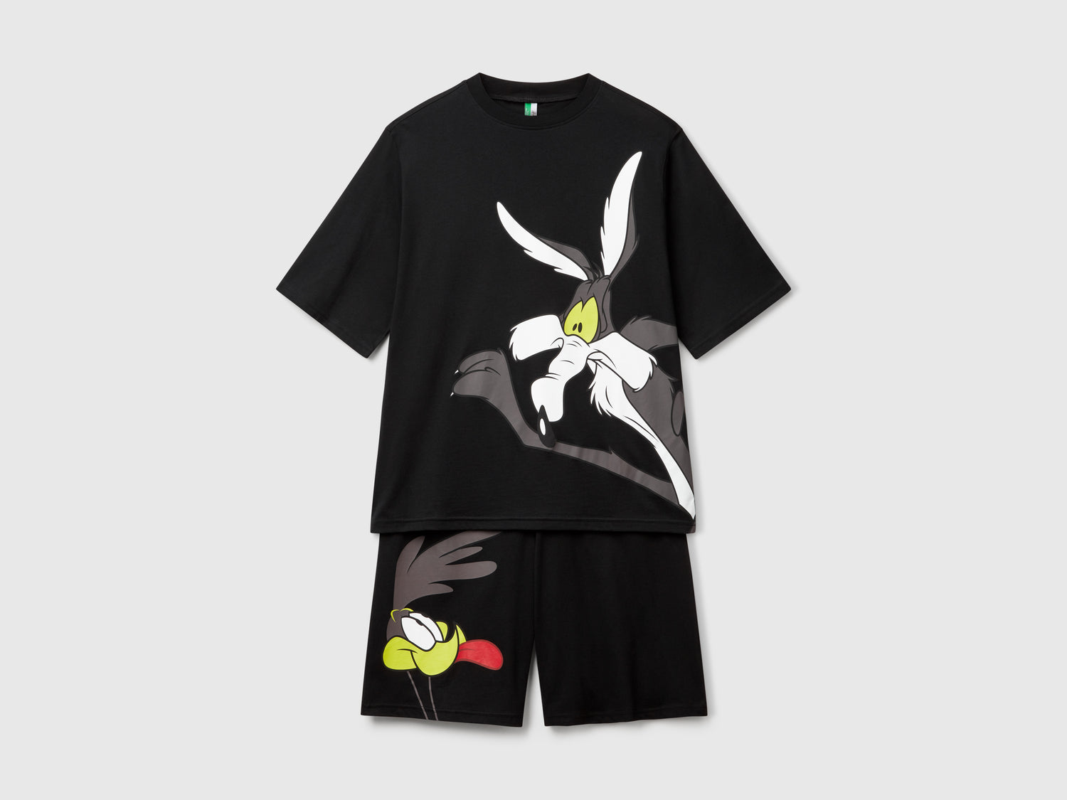 Pigiama corto ©Looney Tunes da uomo nero | Benetton Outlet