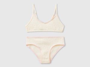 Completo brassiere e slip a fiori