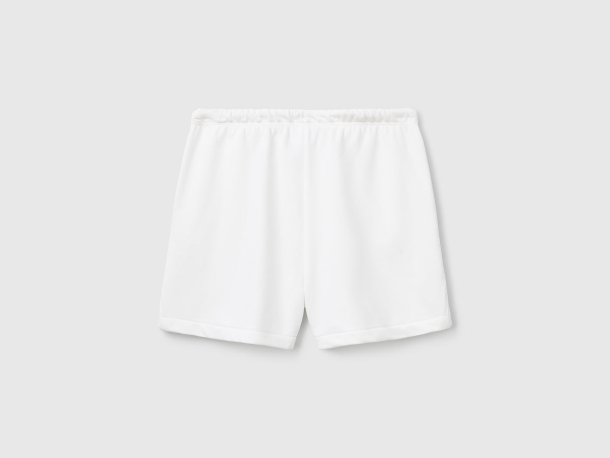 Shorts con elastico logato