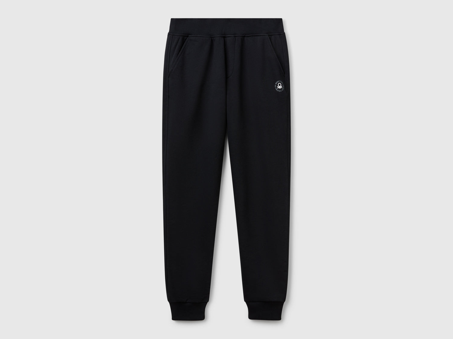 Pantaloni in felpa da donna nero | Benetton Outlet