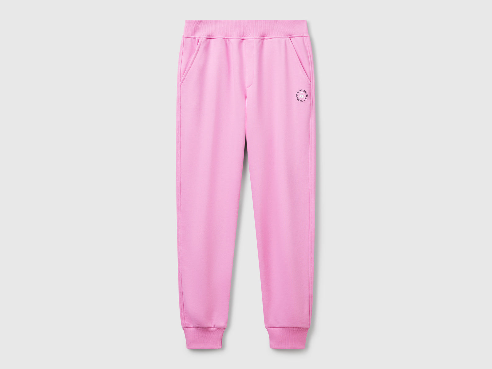 Pantaloni in felpa da donna rosa | Benetton Outlet