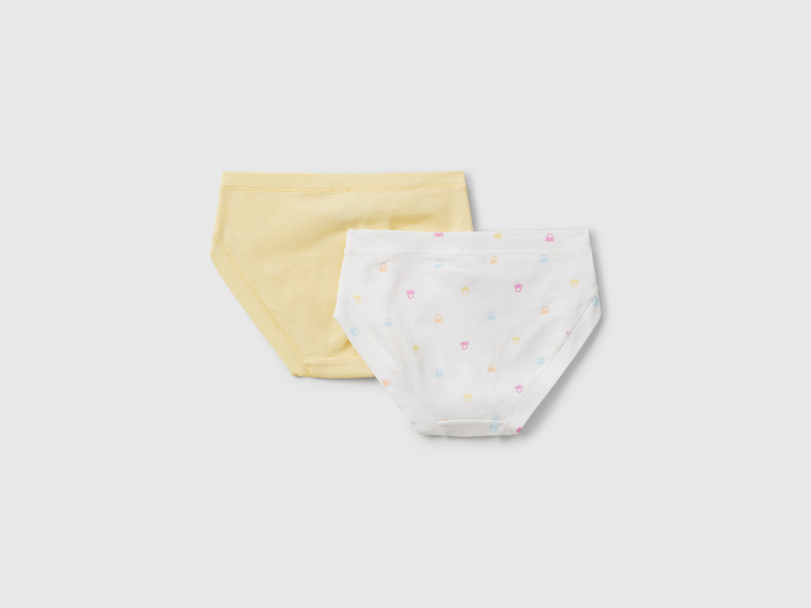 Due slip in cotone super stretch da bambina multi-color 2 | Benetton Outlet