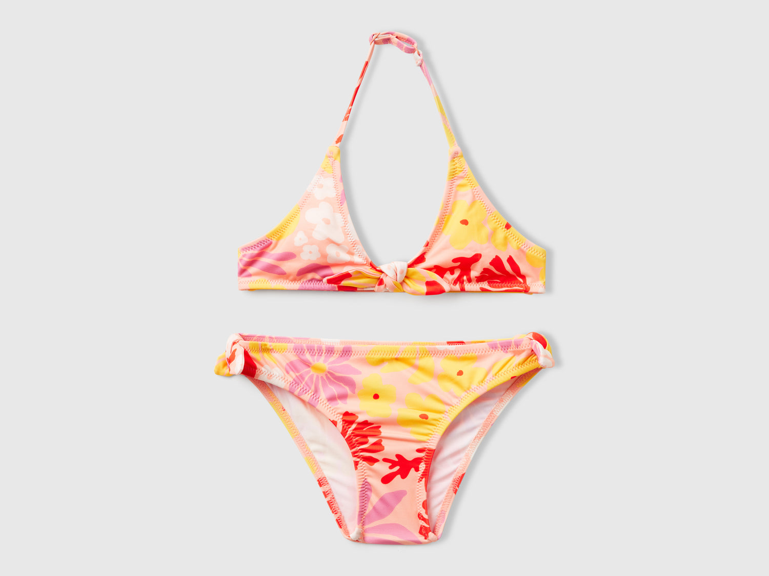 Bikini mare con stampa fiori da bambina multi-color | Benetton Outlet