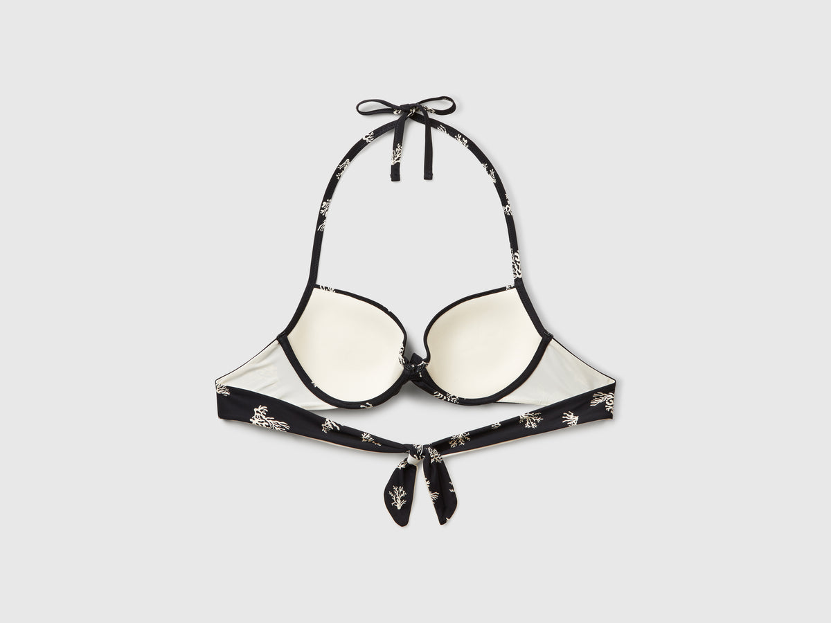 Reggiseno costume con stampa coralli