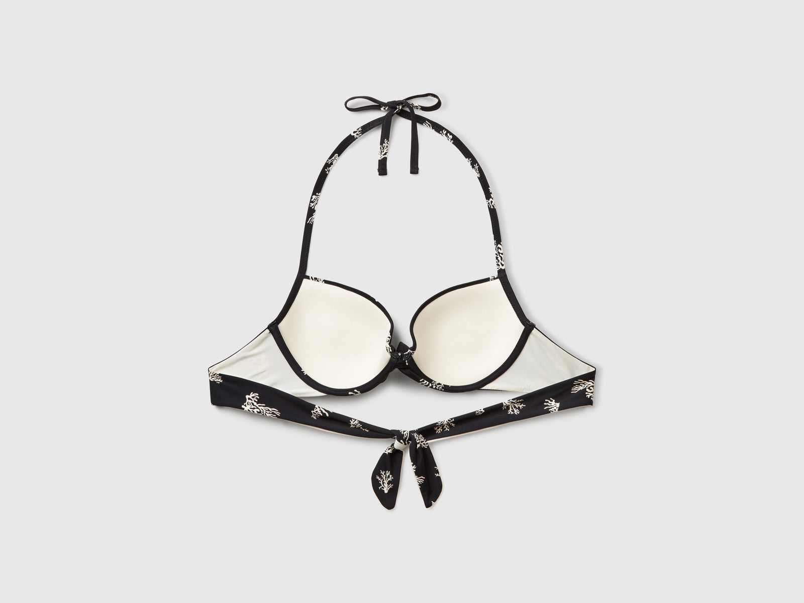 Reggiseno costume con stampa coralli da donna nero 2 | Benetton Outlet