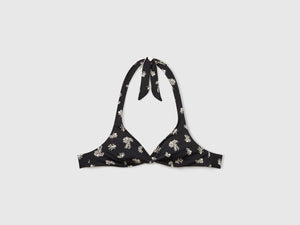 Triangle bikini with coral print