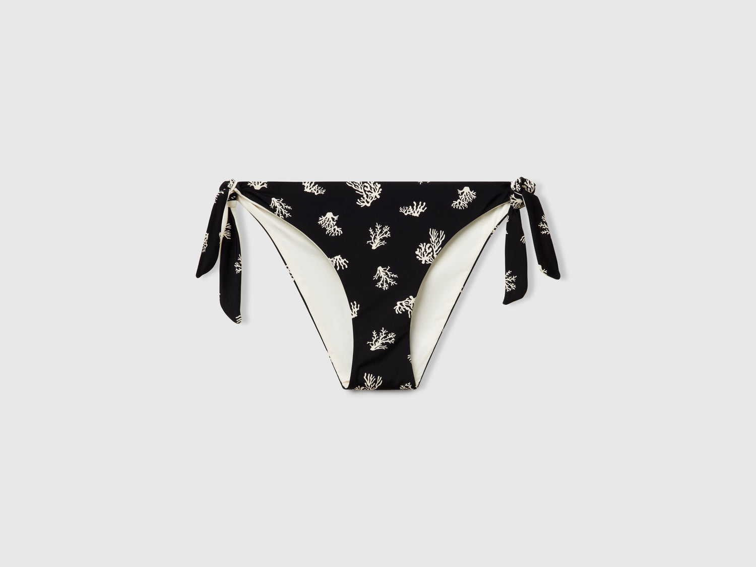 Slip mare con stampa coralli da donna nero | Benetton Outlet
