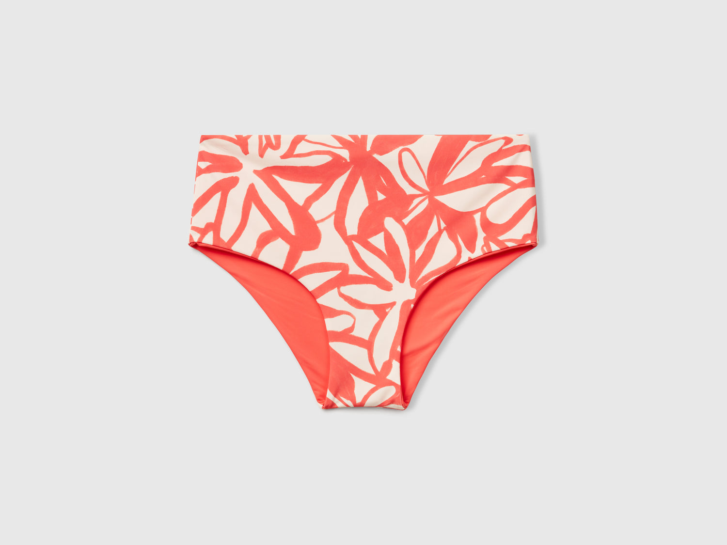 Slip costume reversibile da donna salmone | Benetton Outlet