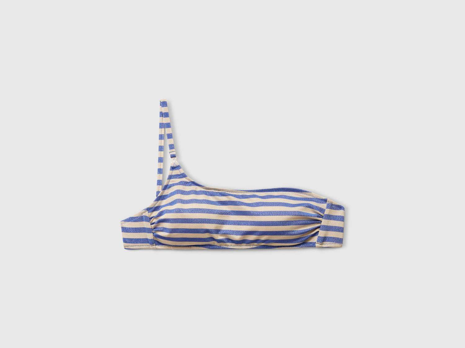 Striped beach band with lurex da donna blu | Benetton Outlet