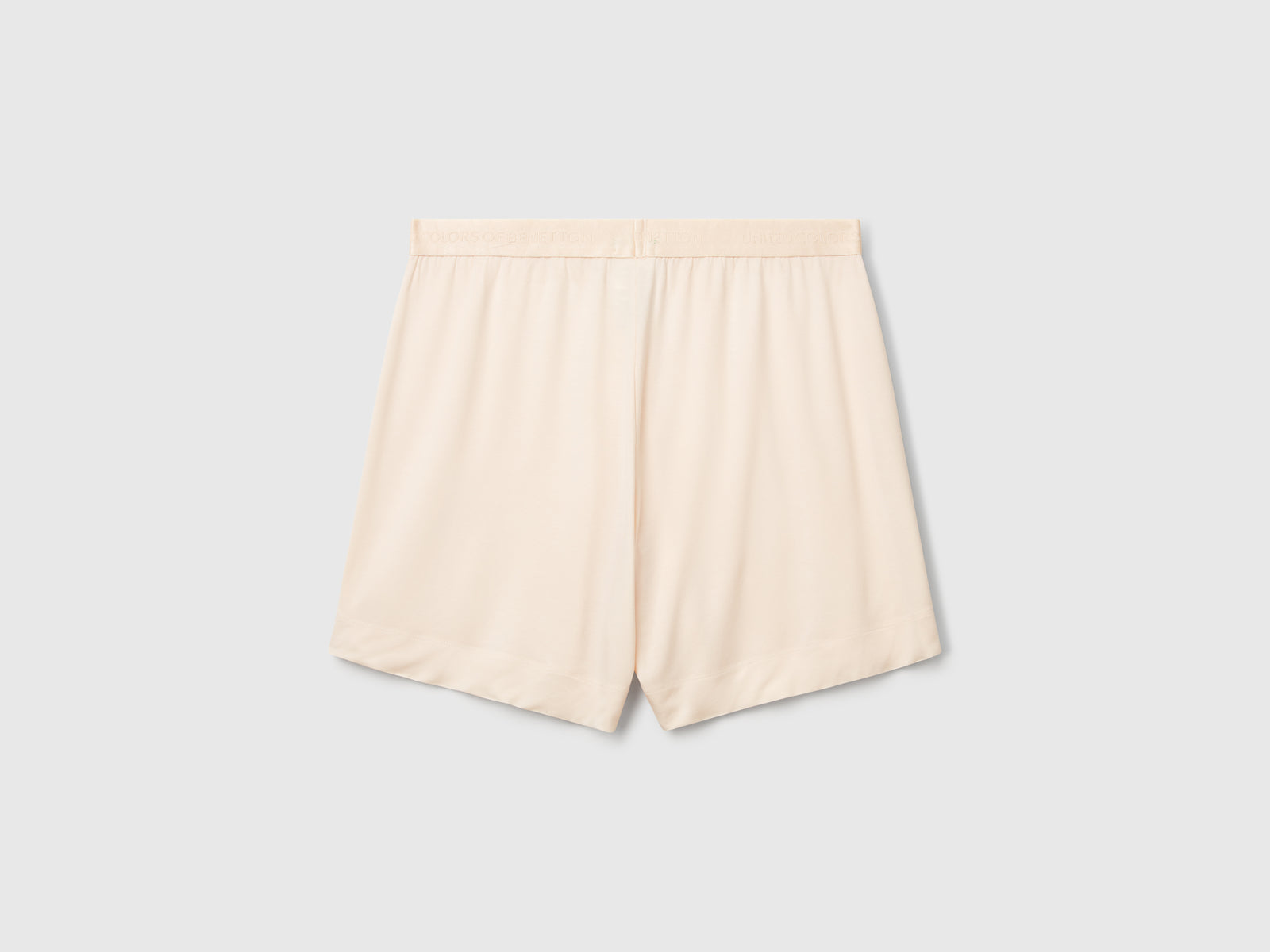 Shorts in Modal stretch da donna bianco panna 2 | Benetton Outlet